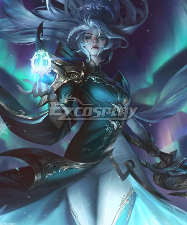 League of Legends LOL  Winterblessed Diana Cosplay Costume