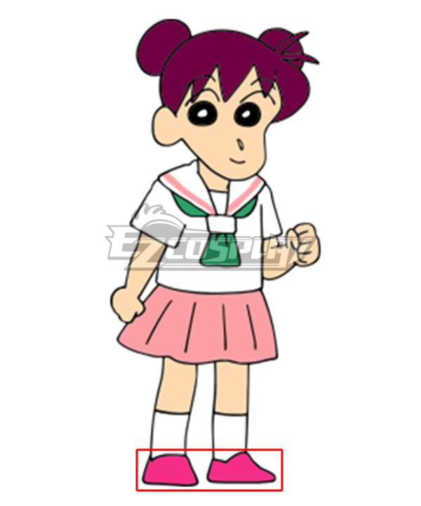 Crayon Shin Chan Mimiko Sakura Pink Cosplay Shoes