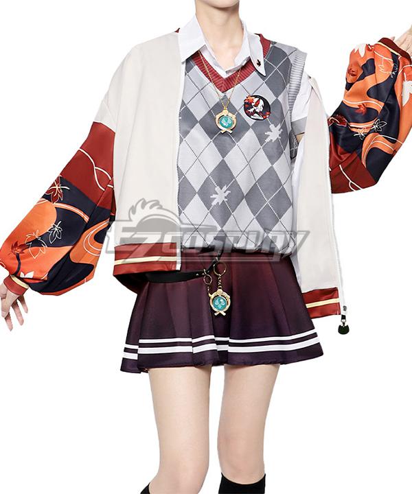 Genshin Impact Kaedehara Kazuha Famale Daily Wear Cosplay Costume