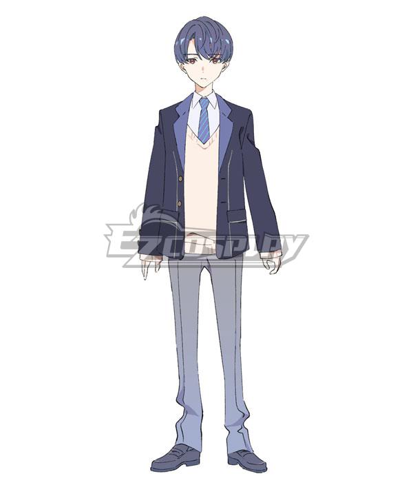 Shinjuku//Actors-Nova Rinichi Koiwai Blue Cosplay Wig