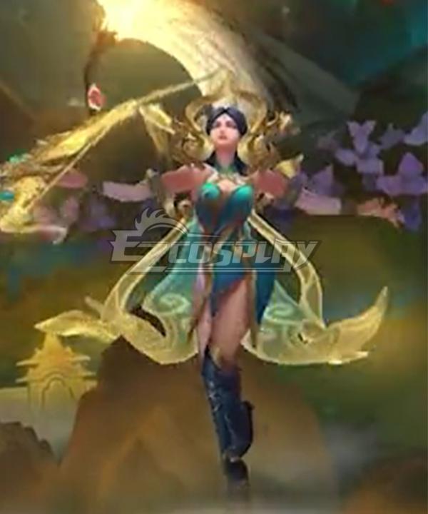 League of Legends LOL Ashe Imperatriz Lunar Cosplay Costume