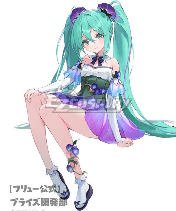 Vocaloid Hatsune Miku Flower Fairy Morning Glory Cosplay Costume