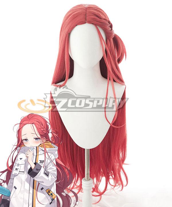 Blue Archive Hanaoka Yuzu Red Cosplay Wig