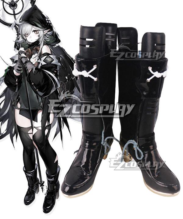 Arknights Tomimi Black Cosplay Boots
