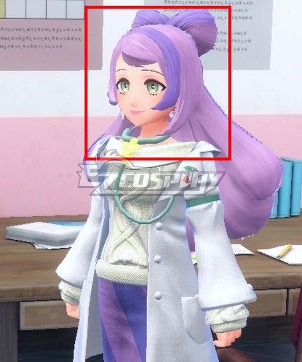 Pokemon Pokémon violet Nurse Miriam Pink Purple Cosplay Wig