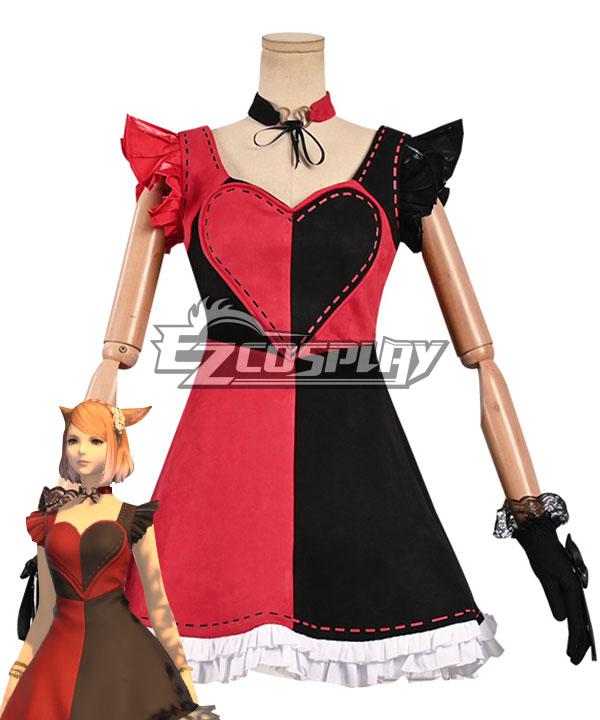 Final Fantasy XIV FF14 Valentione's Day Valentione Rose Dress Cosplay Costume