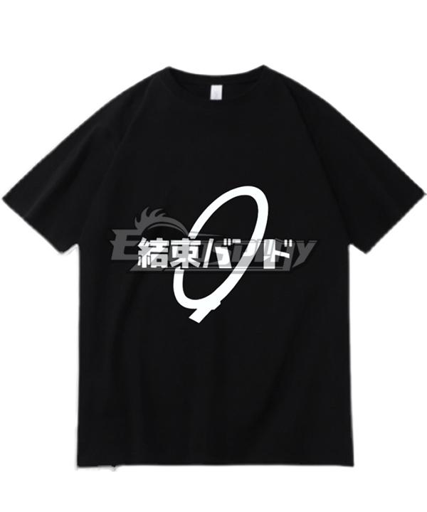 Bocchi the Rock! Hitori Gotoh Live Aniplex+ Kessoku Band Goods Black T-Shirt Cosplay Costume