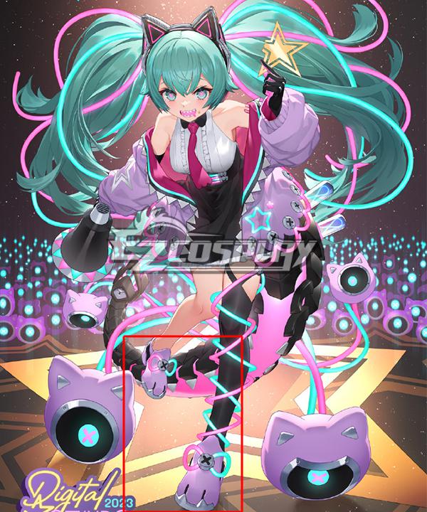 Vocaloid Hatsune Miku Digital Stars 2023 Purple Cosplay Shoes