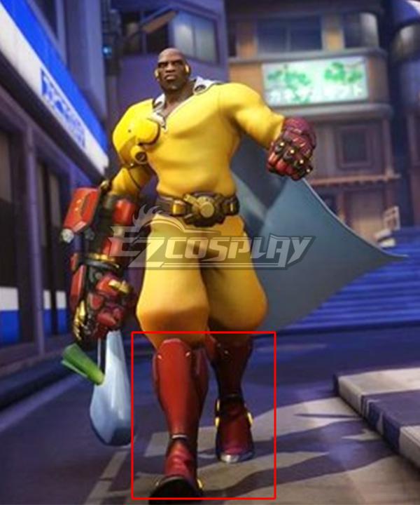 OPM X Overwatch 2 Doomfist Yellow Shoes Cosplay Boots