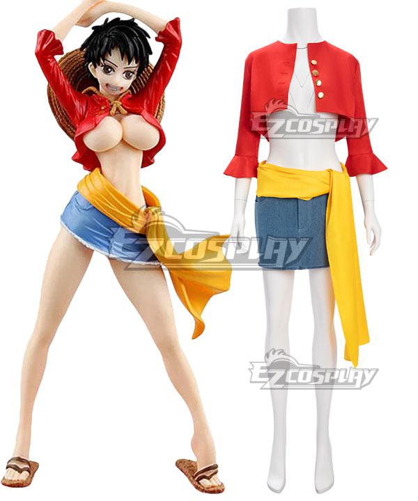 One Piece  Monkey D. Luffy Female Cosplay Costume