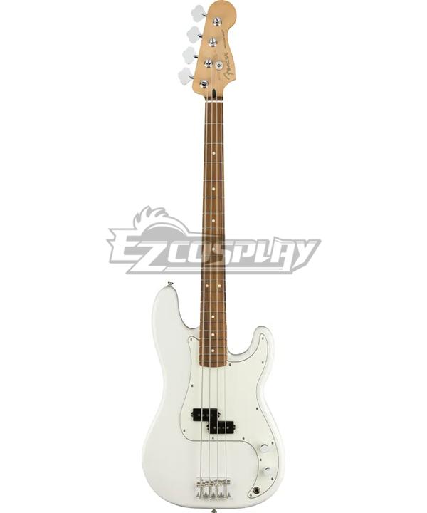 Bocchi the Rock! Ryou Yamada White Bass Fender Player Precision Bass PF, Polar White Cosplay Prop