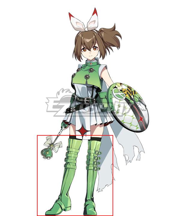 Magical Girl Destroyers Kai Peace Green Cosplay Shoes