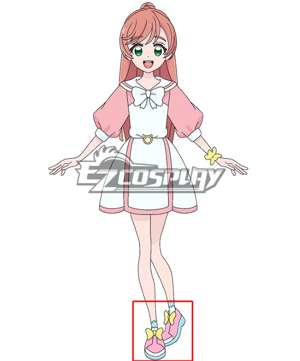 Hirogaru Sky! Pretty Cure Nijigaoka Mashiro Pink Cosplay Shoes