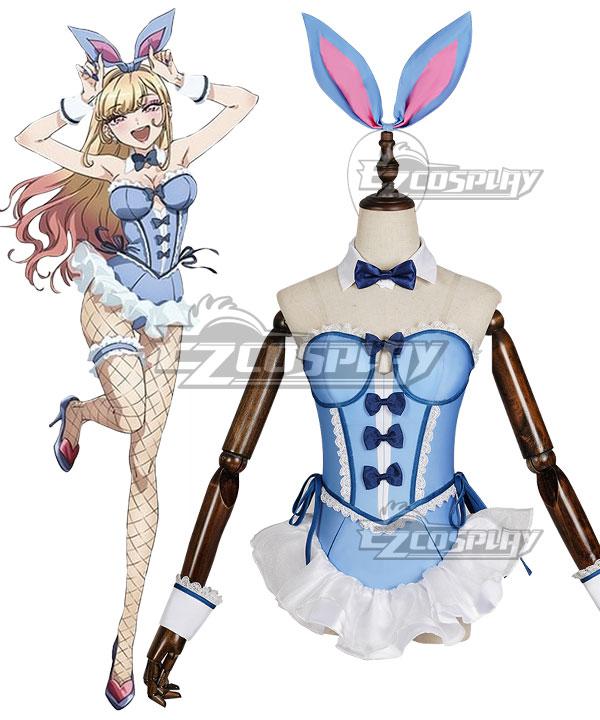 My Dress-Up Darling Sono Bisque Doll Wa Koi Wo Suru Marin Kitagawa Blue  Bunny Girl Cosplay Costume