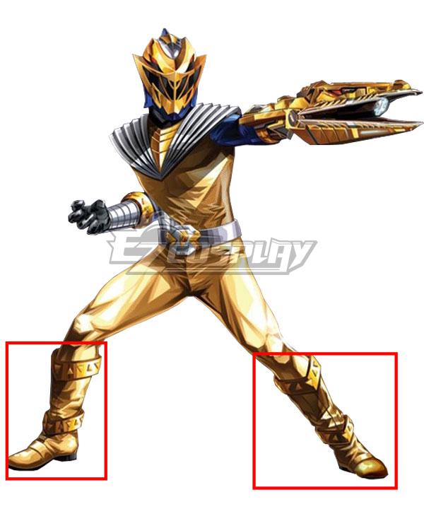 Power Rangers Cosmic Fury Cosmic Fury Gold Ranger Golden Cosplay Shoes