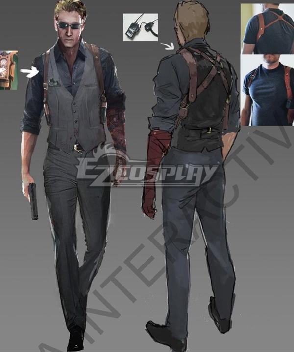 Resident Evil IV 4 Remake Albert Wesker Cosplay Costume