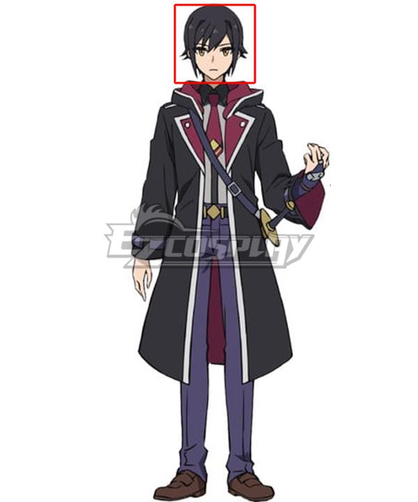 Reign of the Seven Spellblades Oliver Horn Black Cosplay Wig