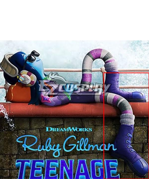 Ruby Gillman, Teenage Kraken Ruby Gillman Purple Cosplay Shoes
