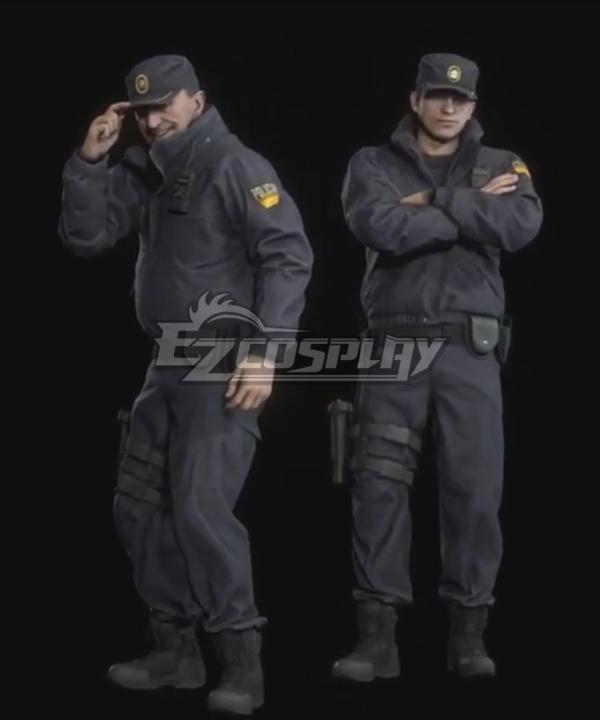 Resident Evil IV 4 Remake Police Officer Cosplay Costume