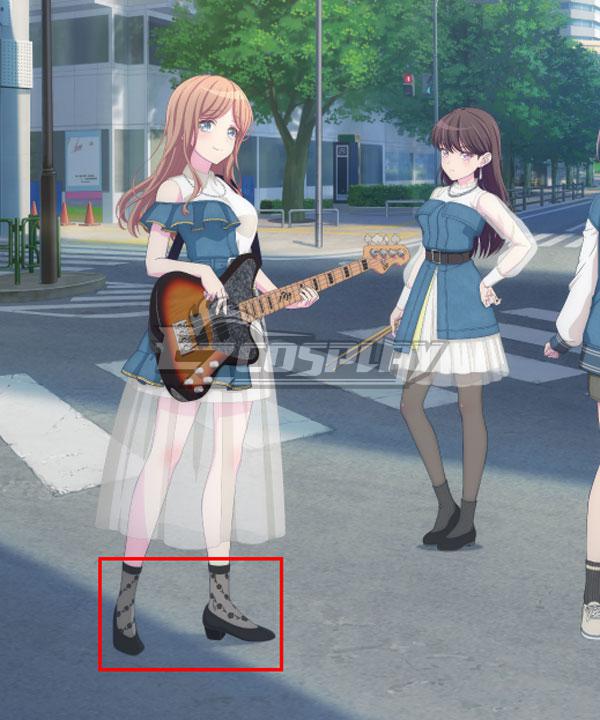 BanG Dream! It's MyGO!!!!! Anon Chihaya Black Cosplay Shoes