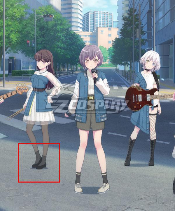 BanG Dream! It's MyGO!!!!! Taki Shina Black Cosplay Shoes