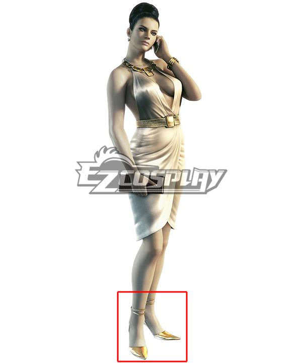 Resident Evil Excella Gionne White Cosplay Shoes