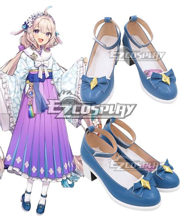 Virtual YouTuber NIJISANJI Ethyria Enna Alouette 2023 New Year's Blue Cosplay Shoes