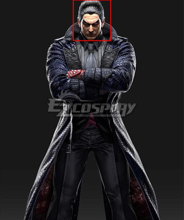 Tekken 8 Kazuya Mishima Black Cosplay Wig