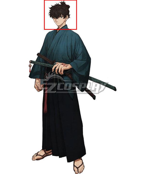 Fate/Samurai Remnant Miyamoto Iori Black Cosplay Wig