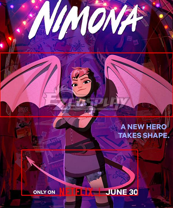 Nimona 2023 Film Nimona Wings Tail Cosplay Weapon Prop
