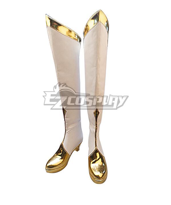 League of Legends LOL Star Guardian Gwen White Shoes Cosplay Boots