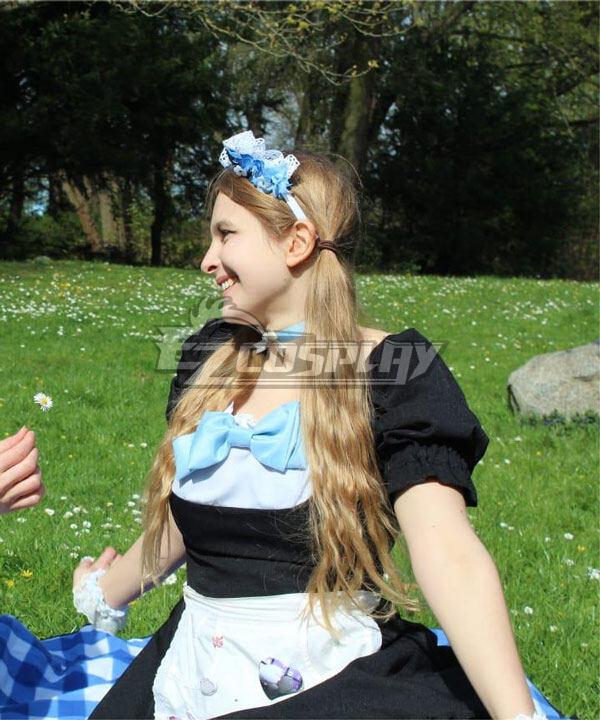 Maid cafe Blue Cosplay Costume
