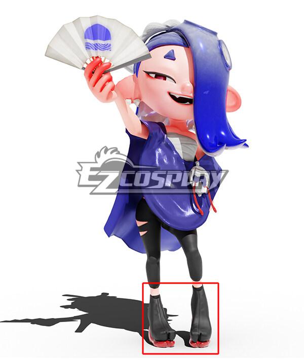 Splatoon 3 Shiver Hohojiro Black Cosplay Shoes