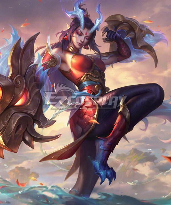 League of Legends LOL Immortal Journey Shyvana Cosplay Costume