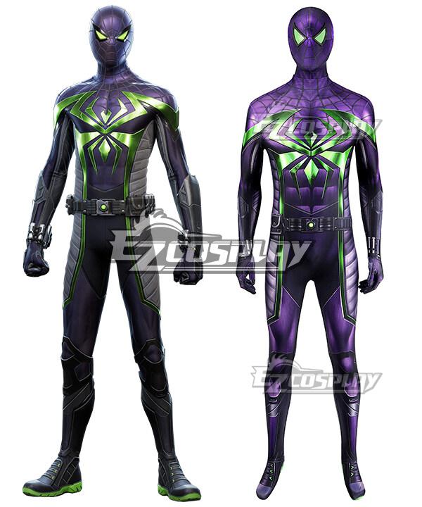 Marvel's Spider-Man Miles Morales Purple Reign Suit Cosplay Costume