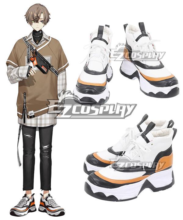 Virtual YouTuber NIJISANJI Noctxy Alban Knox New Outfit Whtie Cosplay Shoes