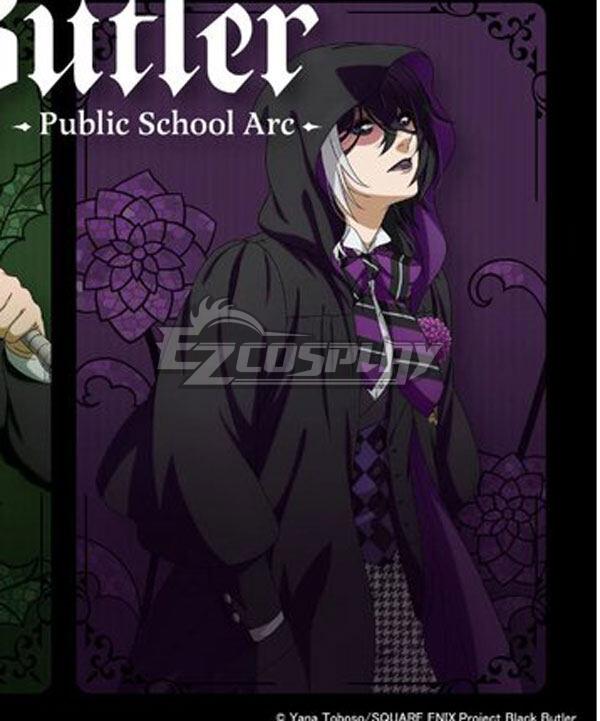 Black Butler: Public School Arc Gregory Violet Cosplay Costume