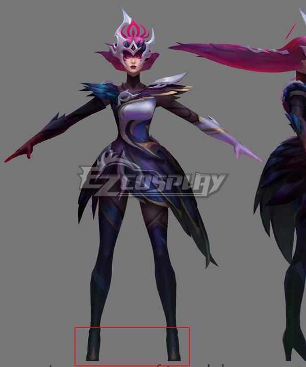 League of Legends LOL Syndra Coven Black Cosplay Shoes