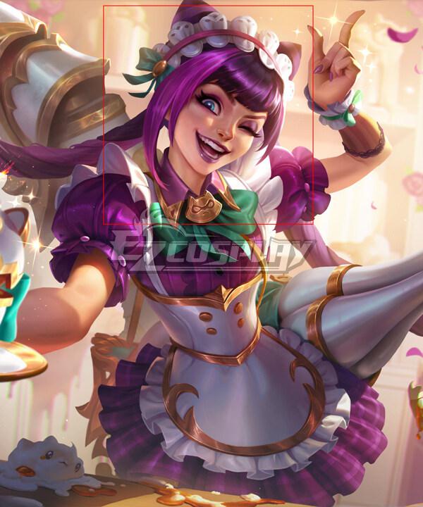 League of Legends LOL Cafe Cuties Jinx Purple Cosplay Wig