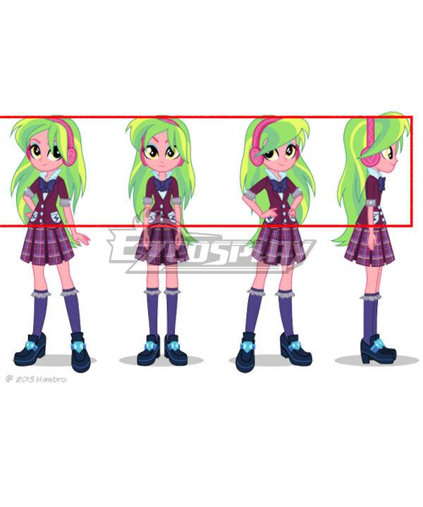 My Little Pony Friendship is Magic Equestria Girls Lemon Zest Green Yellow Cosplay Wig