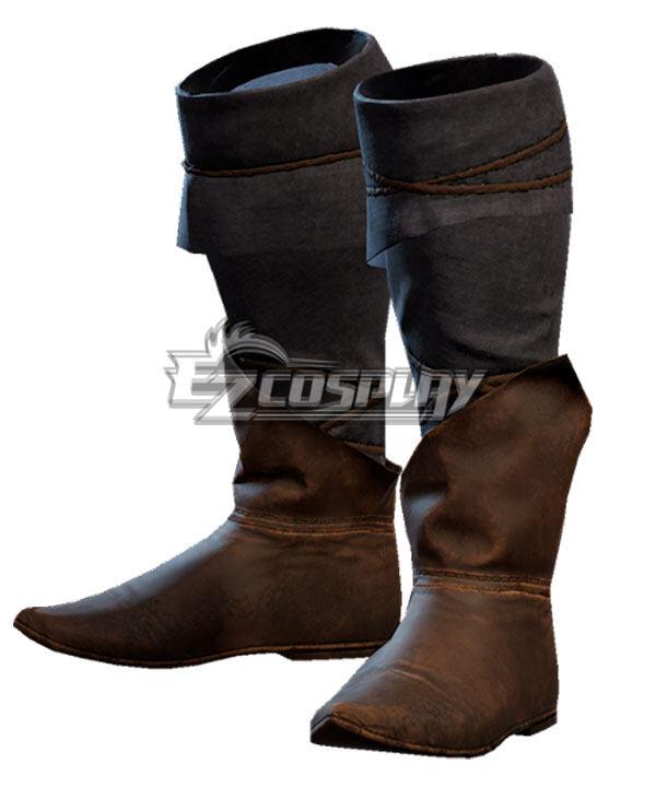 Baldur's Gate III BG3 Astarion Brown Shoes Cosplay Boots