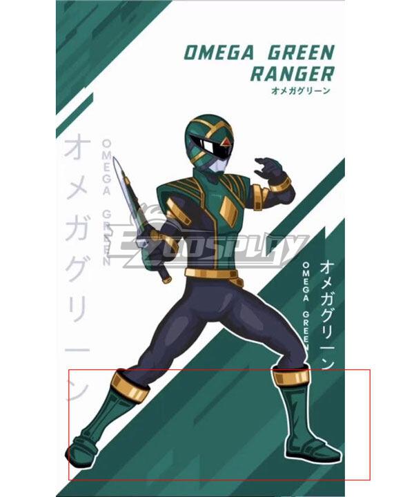 Green Omega Rangers Shoes Cosplay Boots