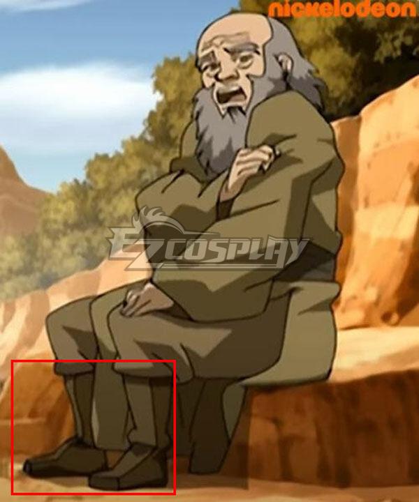 Avatar The Last Airbender General Iroh Shoes Cosplay Boots