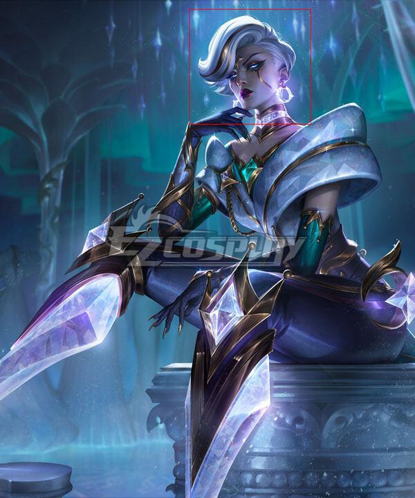 League Of Legends LOL Prestige Winterblessed Camille Silver Cosplay Wig