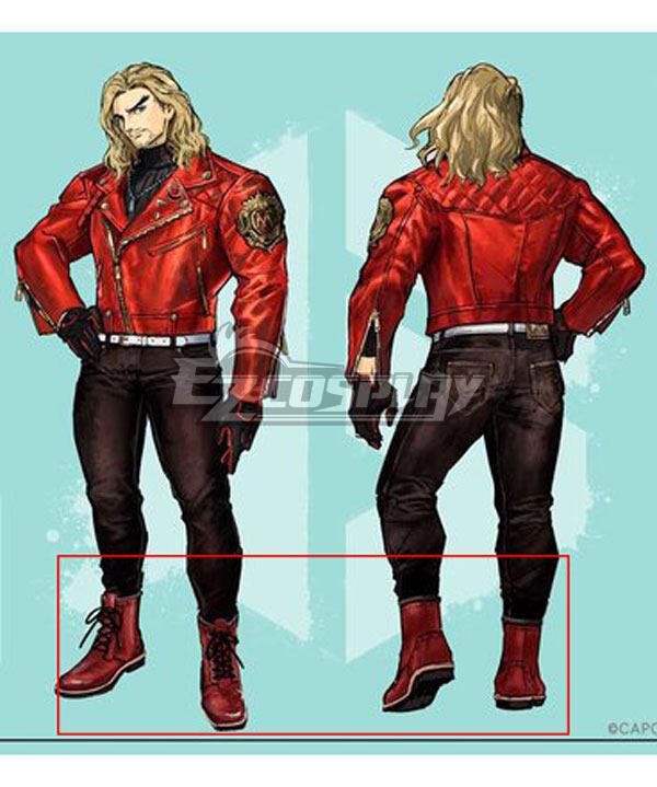 Street Fighter VI 6 Ken 2023 Shoes Cosplay Boots
