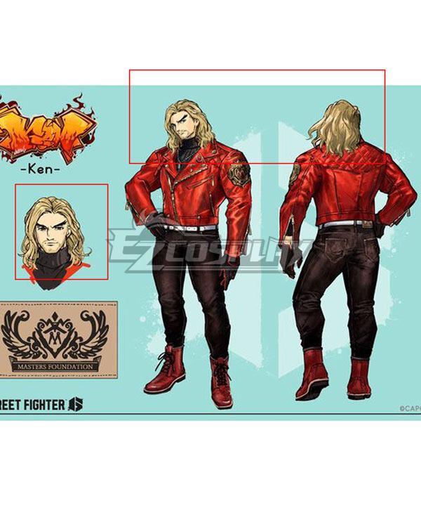 Street Fighter VI 6 Ken 2023 Golden Cosplay Wig