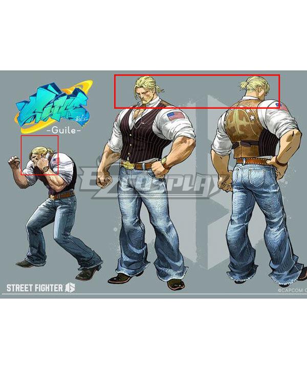 Street Fighter VI 6 Guile 2023 Golden Cosplay Wig