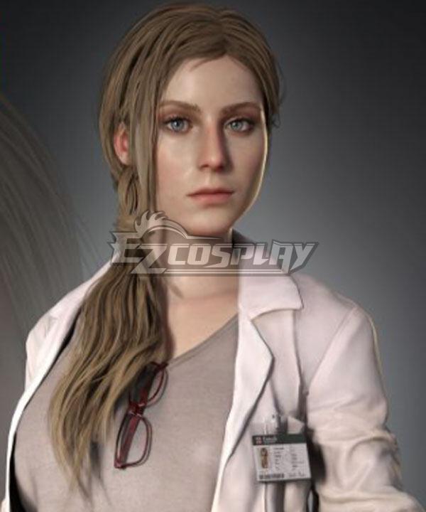 Resident Evil Annette Birkin Brown Cosplay Wig