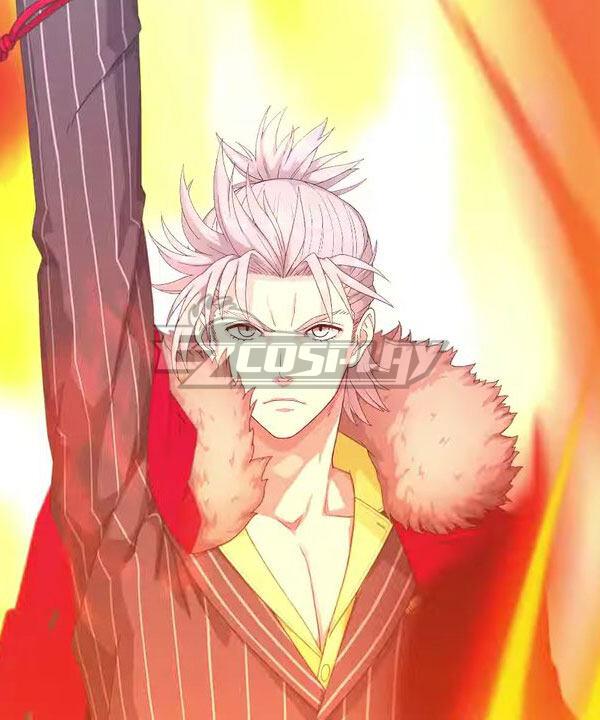 Fate/Grand Order FGO Takeda Harunobu Takeda Shingen Silver Cosplay Wig