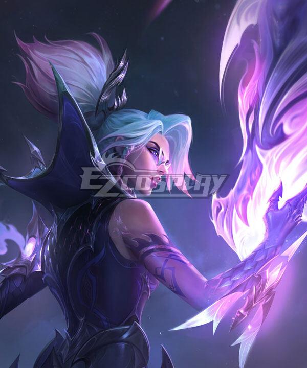 League Of Legends LOL Dragonmancer Vayne Silver Blue Pink Cosplay Wig